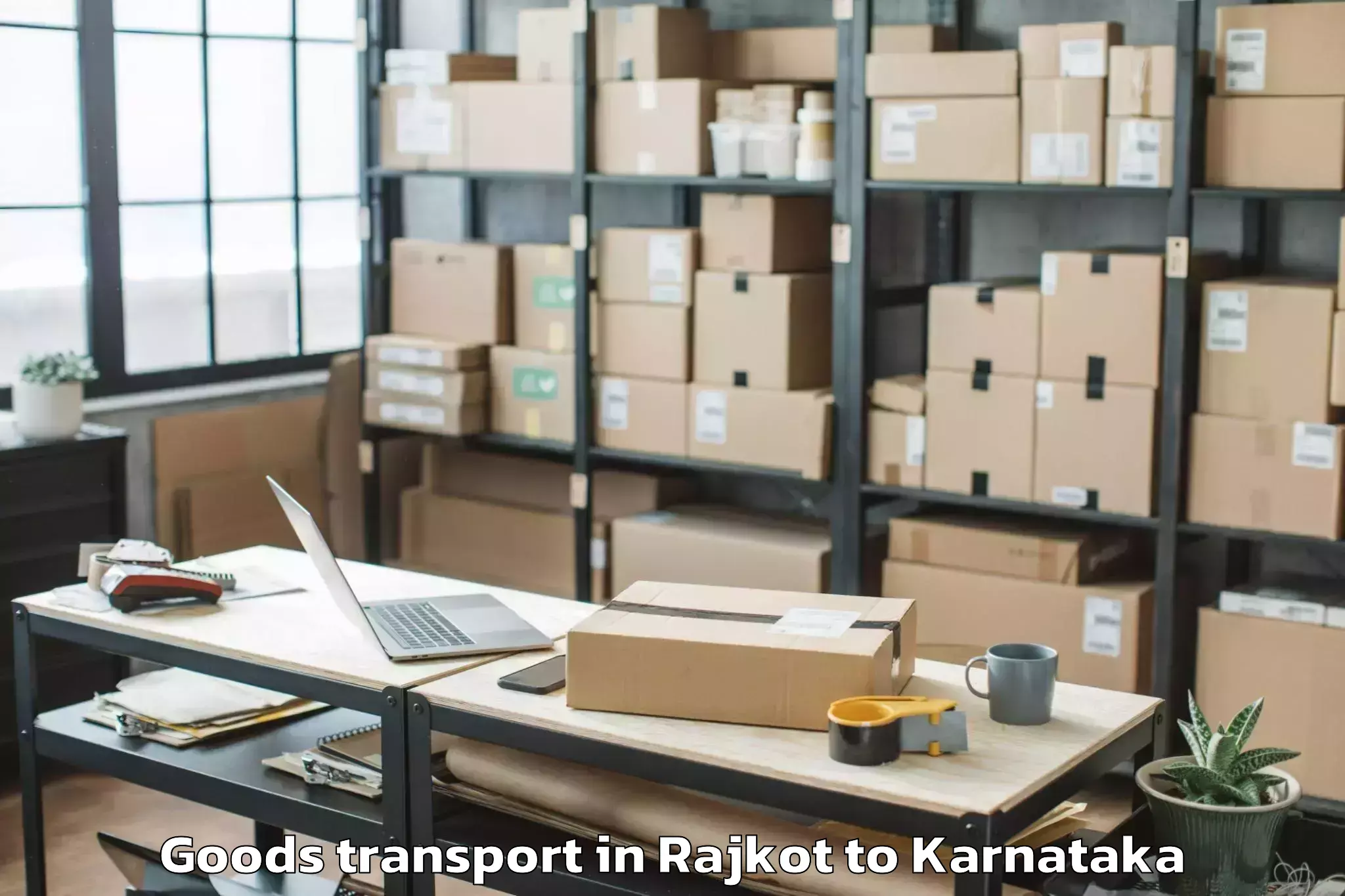 Book Your Rajkot to Hungund Goods Transport Today